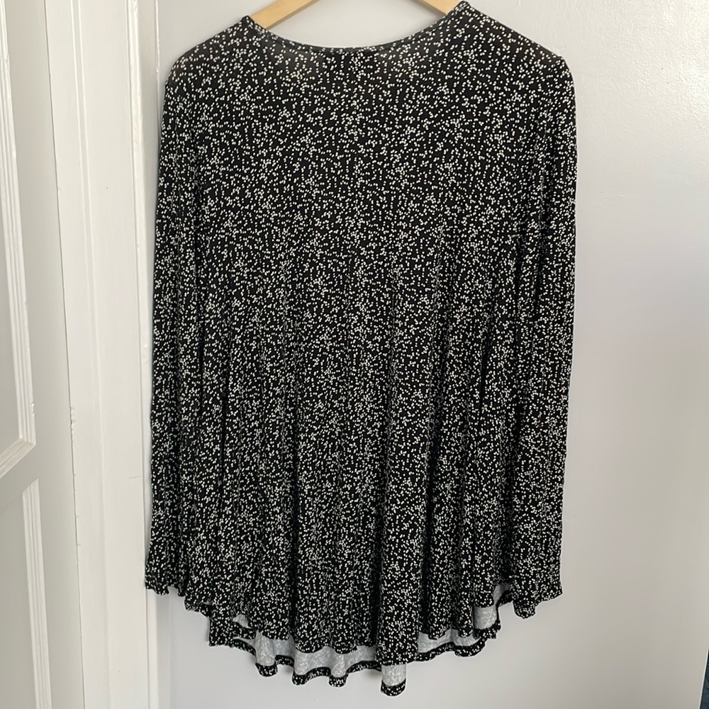Lane Bryant Black and white Dot Blouse women size 14 - Picture 8 of 9